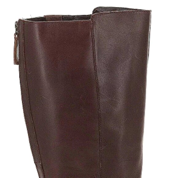 Burgundy Leather Riding Boots by Nine West / Size 8 1/2 - Picture 10 of 10